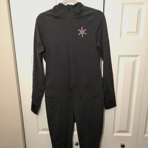 Airblaster Ninja Suit Black Full Body Base Layer With Hood Women's Size M B